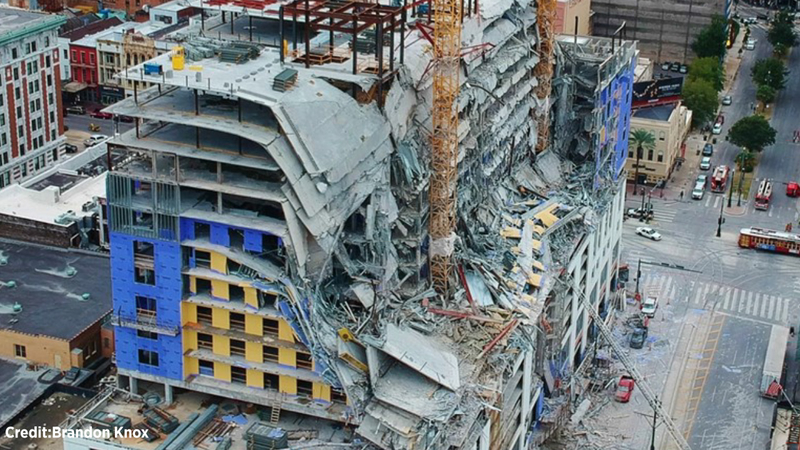 Hard Rock Hotel under construction in New Orleans